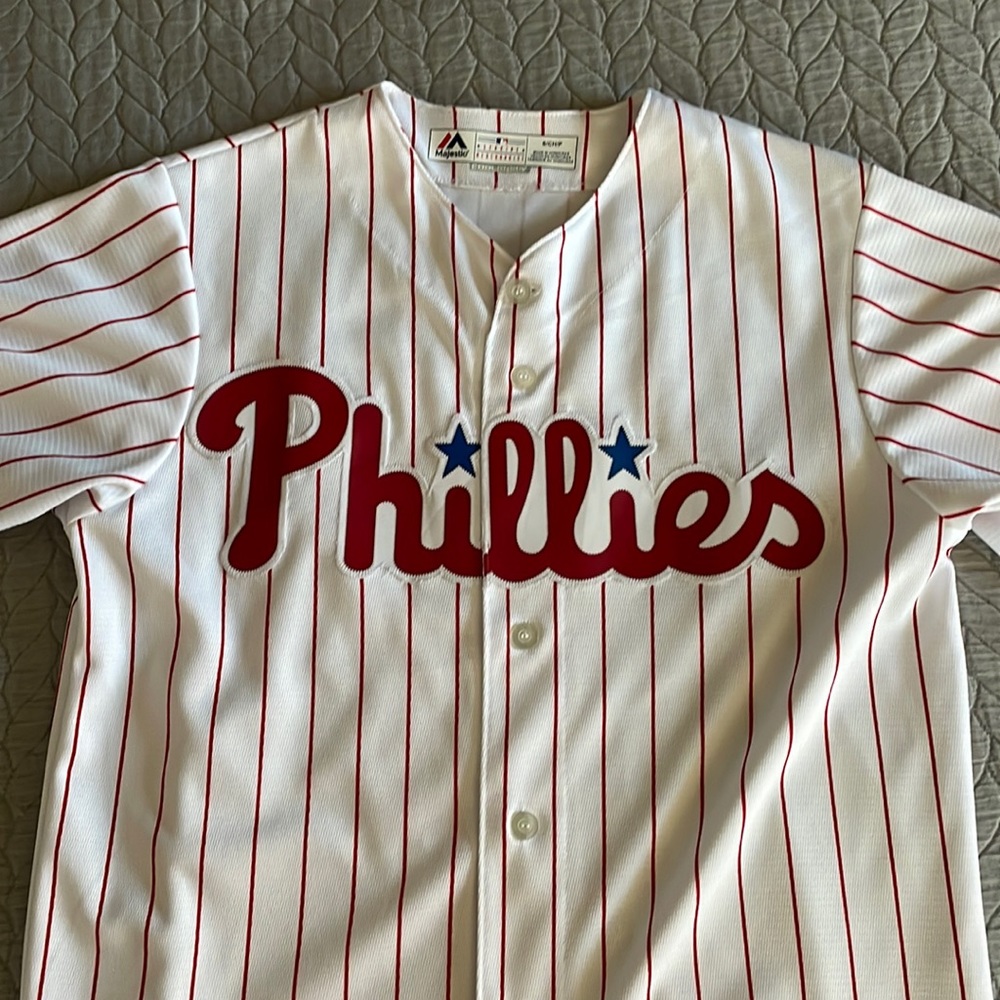 Majestic Phillies Hoskins Jersey